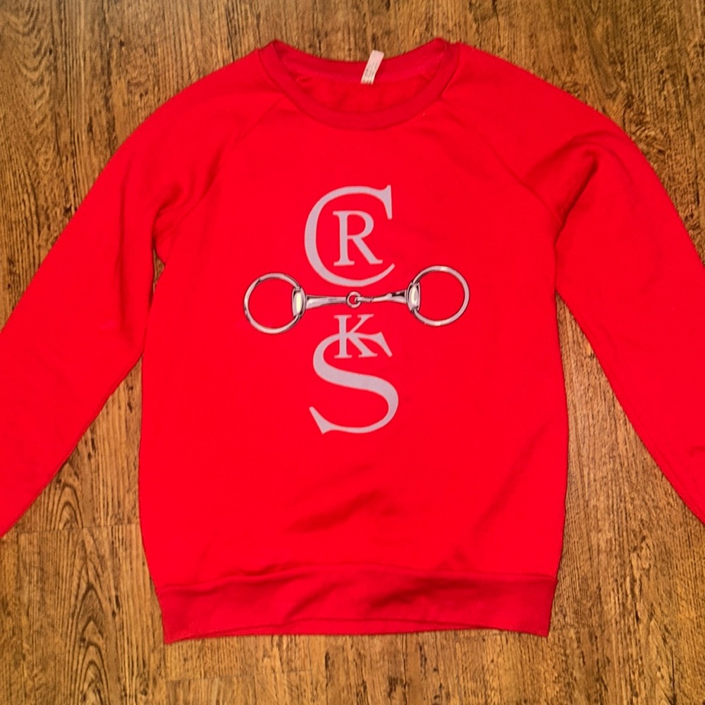 Crooks & Castles Red Crewneck Sweater